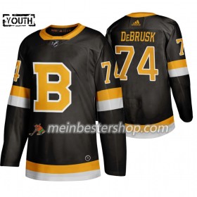 Boston Bruins Jake DeBrusk 74 Adidas 2019-2020 Schwarz Trikot Authentic - Kinder